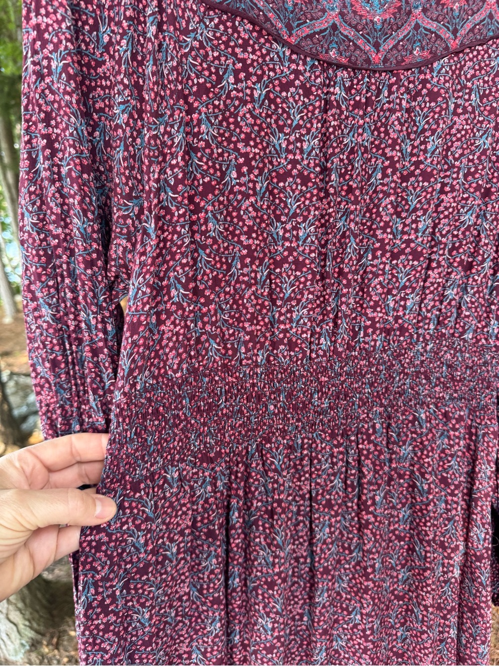 Fat Face Boho Longsleeve Maxi Dress 10 - Picture 9 of 16